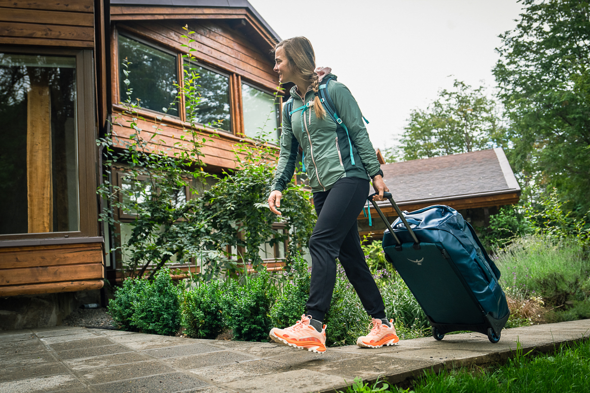 Wheeled Duffels (pulling a wheeled duffel bag to a hostel in Patagonia)