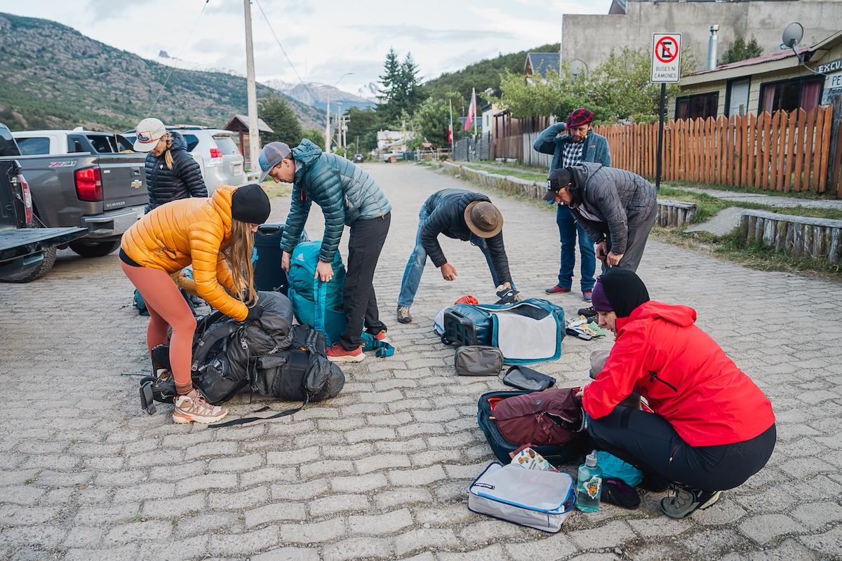 Wheeled Duffels (using outdoor duffels in Patagonia)