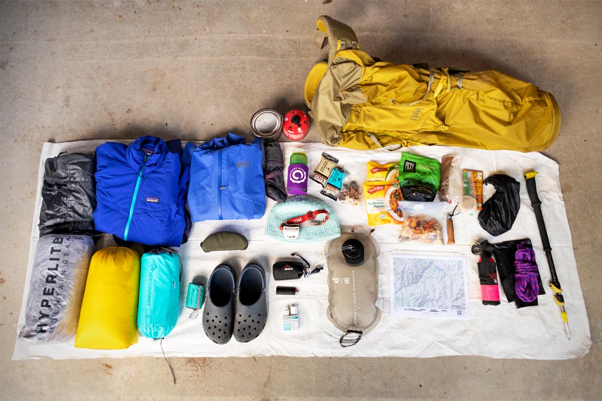 Ultralight backpacking gear