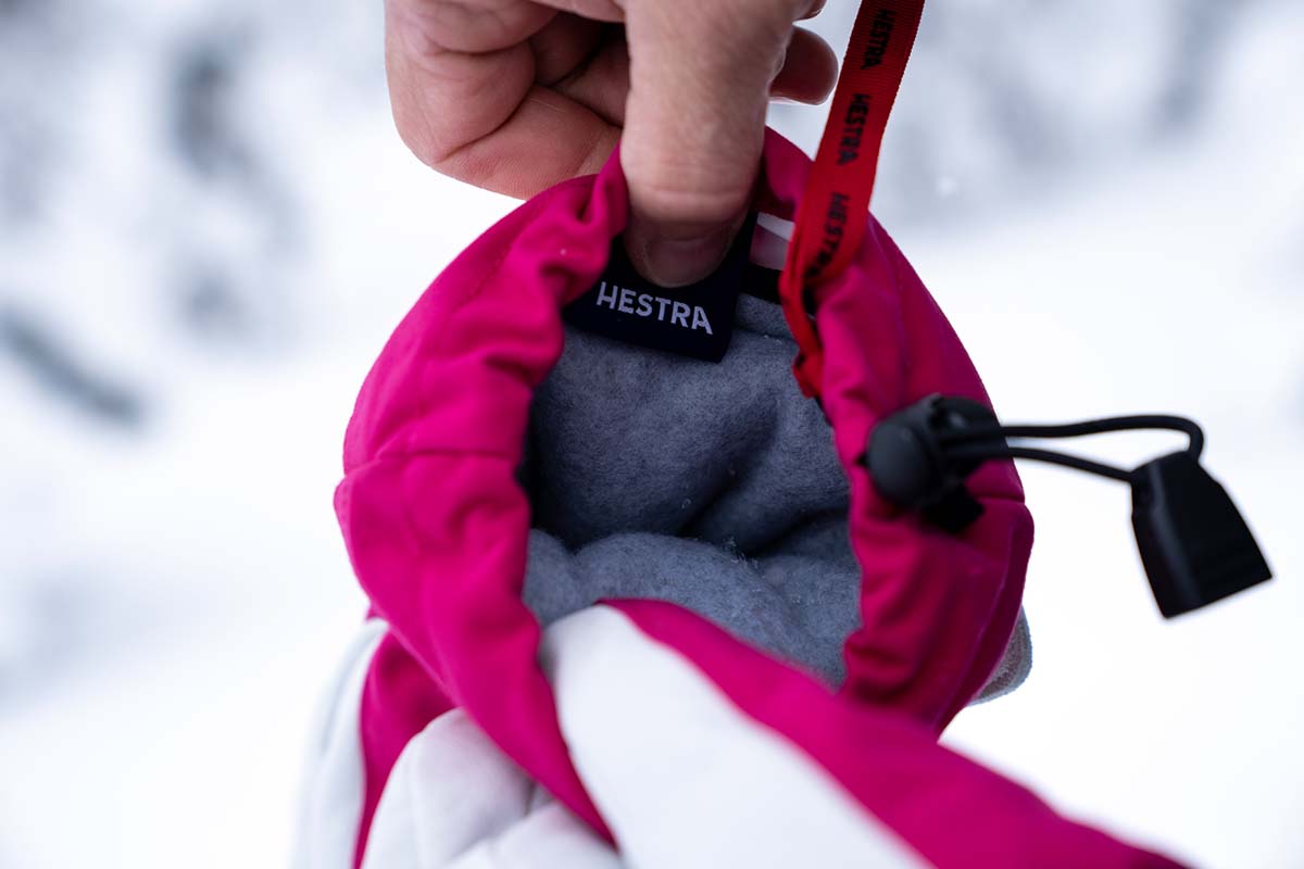Hestra Heli ski mitt (fleece liner)