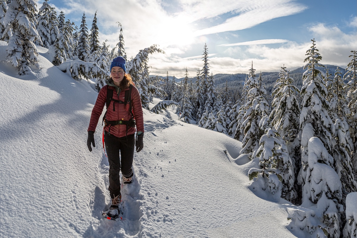 Oboz Bridger out snowshoeing