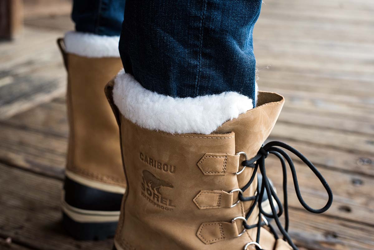 Men Warm Long Waterproof Winter Snow Leather Boots 