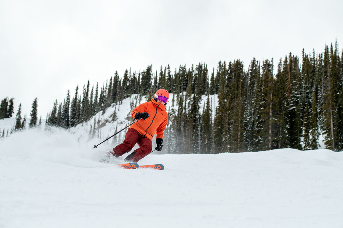 Women's all-mountain skis (skiing with Volkl Secret)