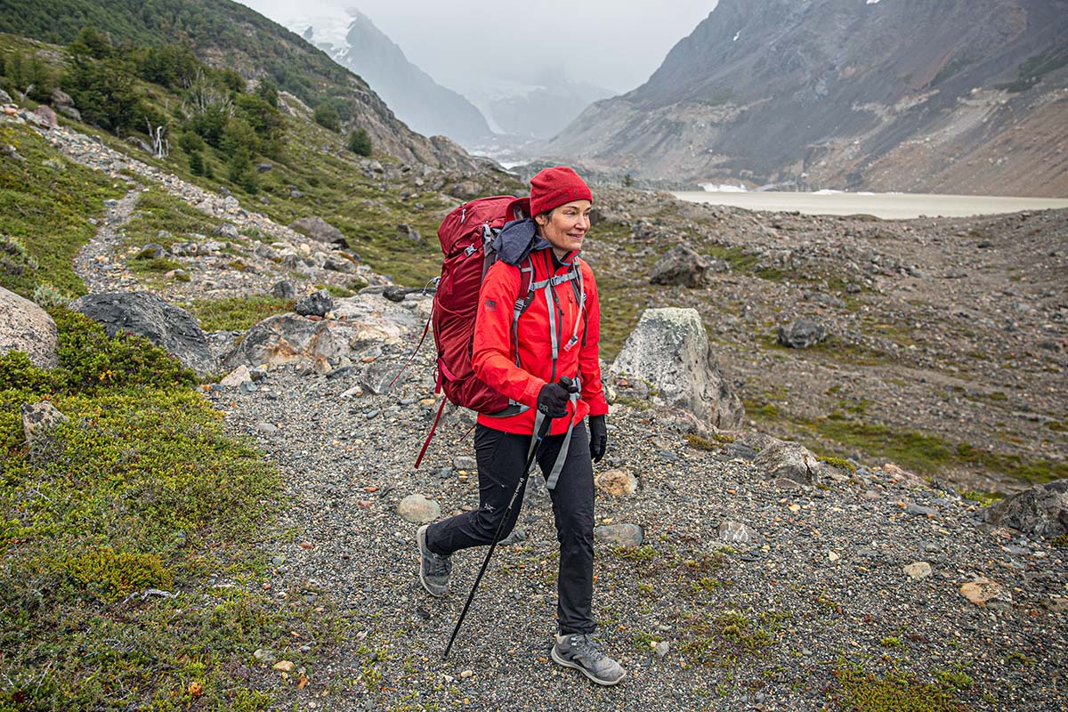 Hiking in Patagonia in KEEN Terradora (women's hiking boots)