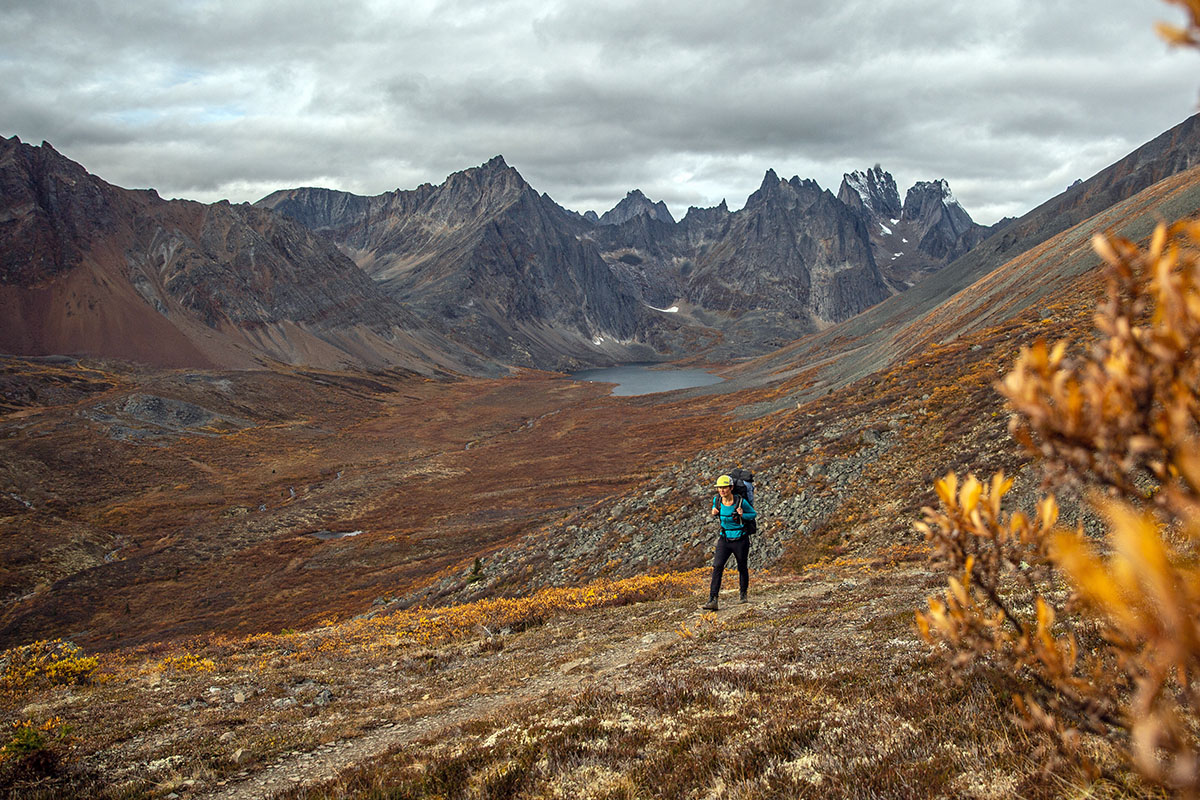 Women's hiking shoes (autumn hiking in Tombstone Territorial Park)