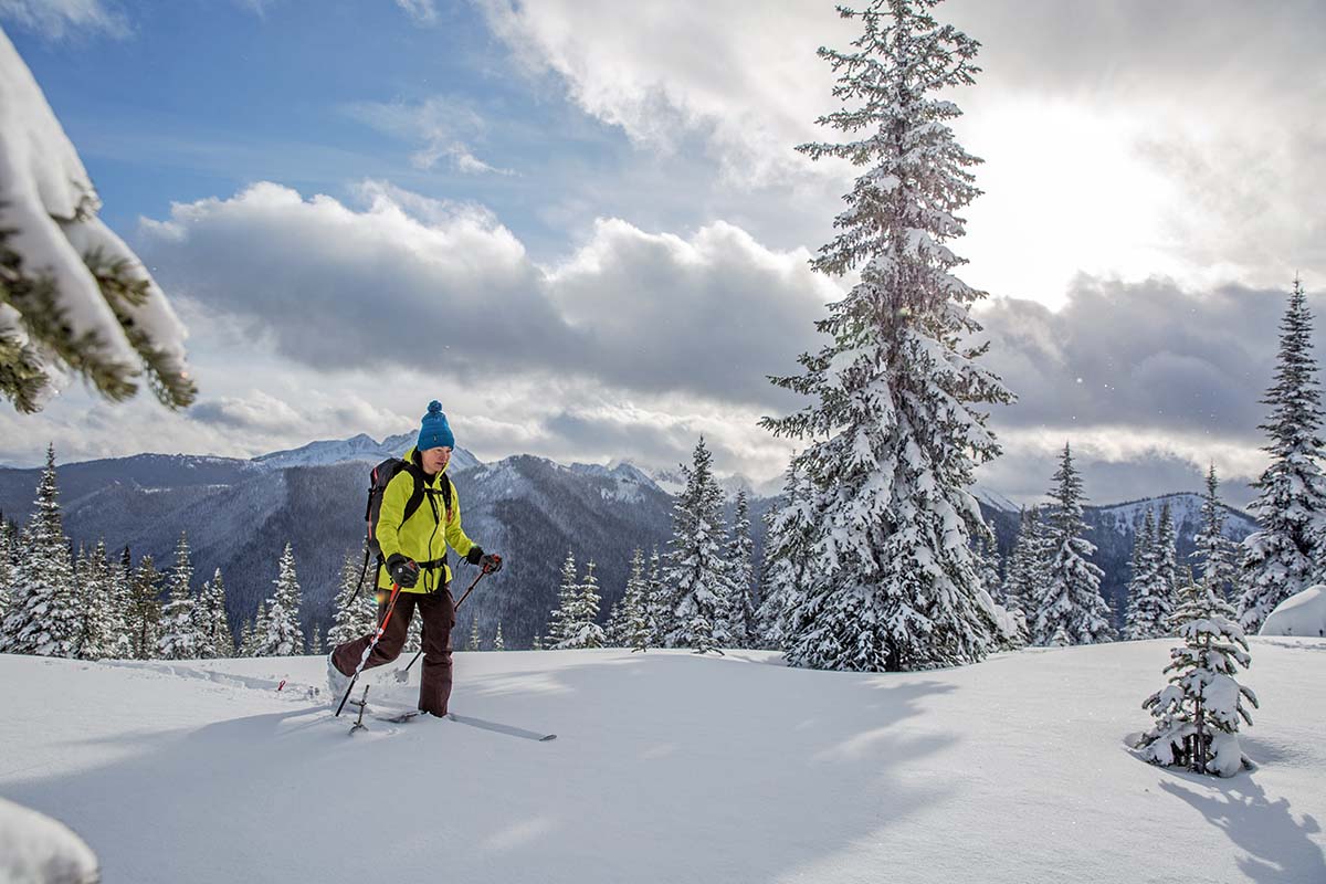 Arc'teryx Sentinel LT women's ski bib (skinning)