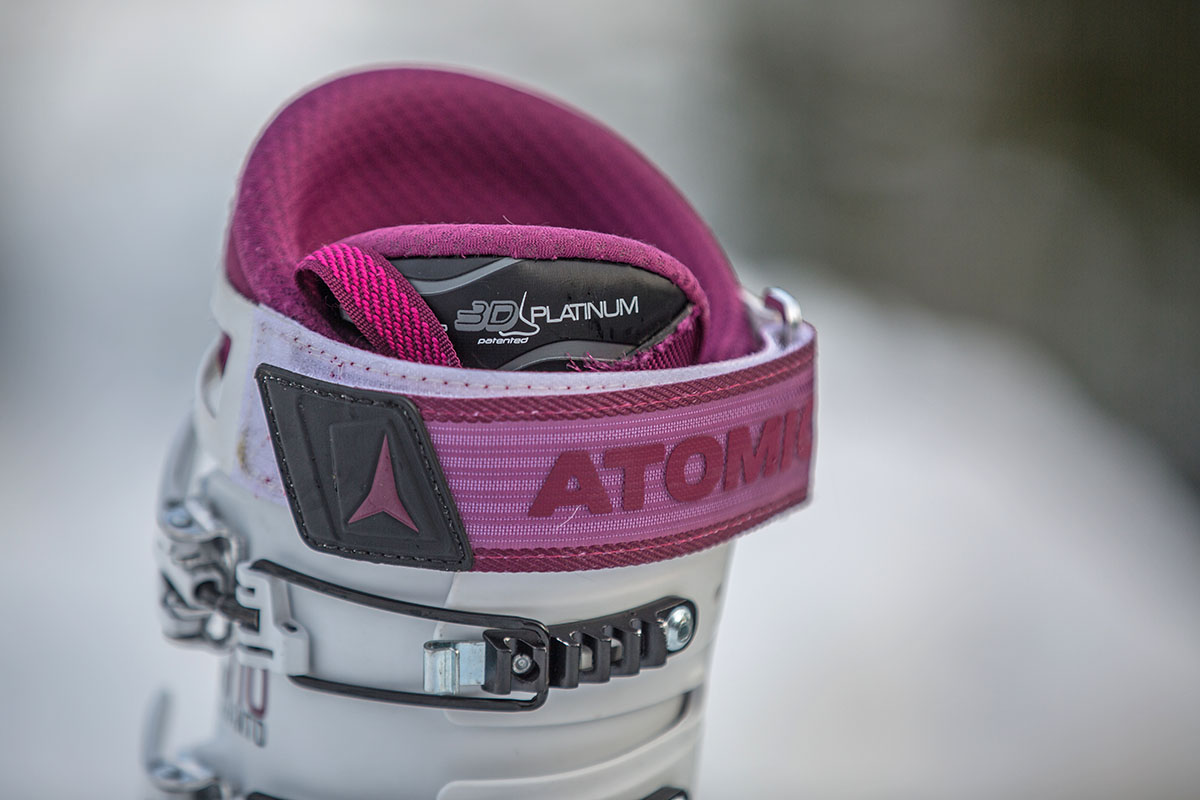 Women's ski boot (Atomic Hawx liner closeup)