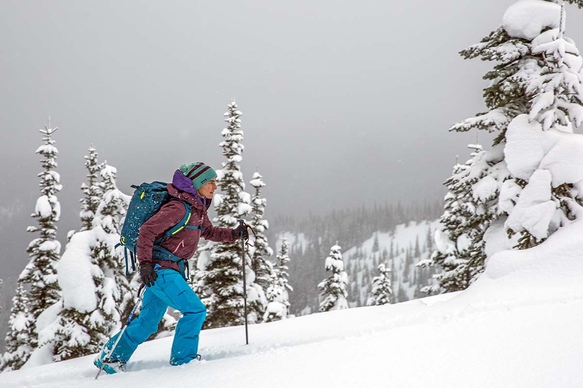 Ski touring in Patagonia PowSlayer Pants