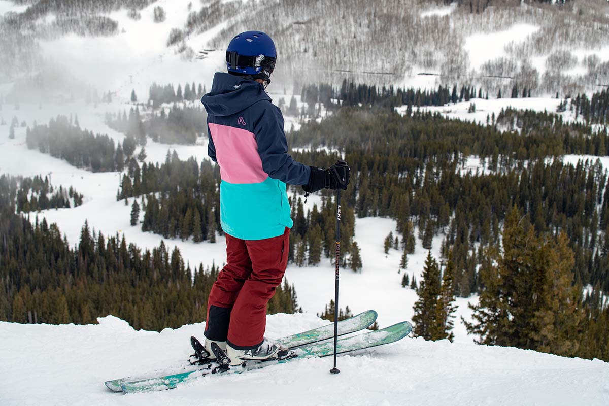 Skiing at resort (women's ski pants)