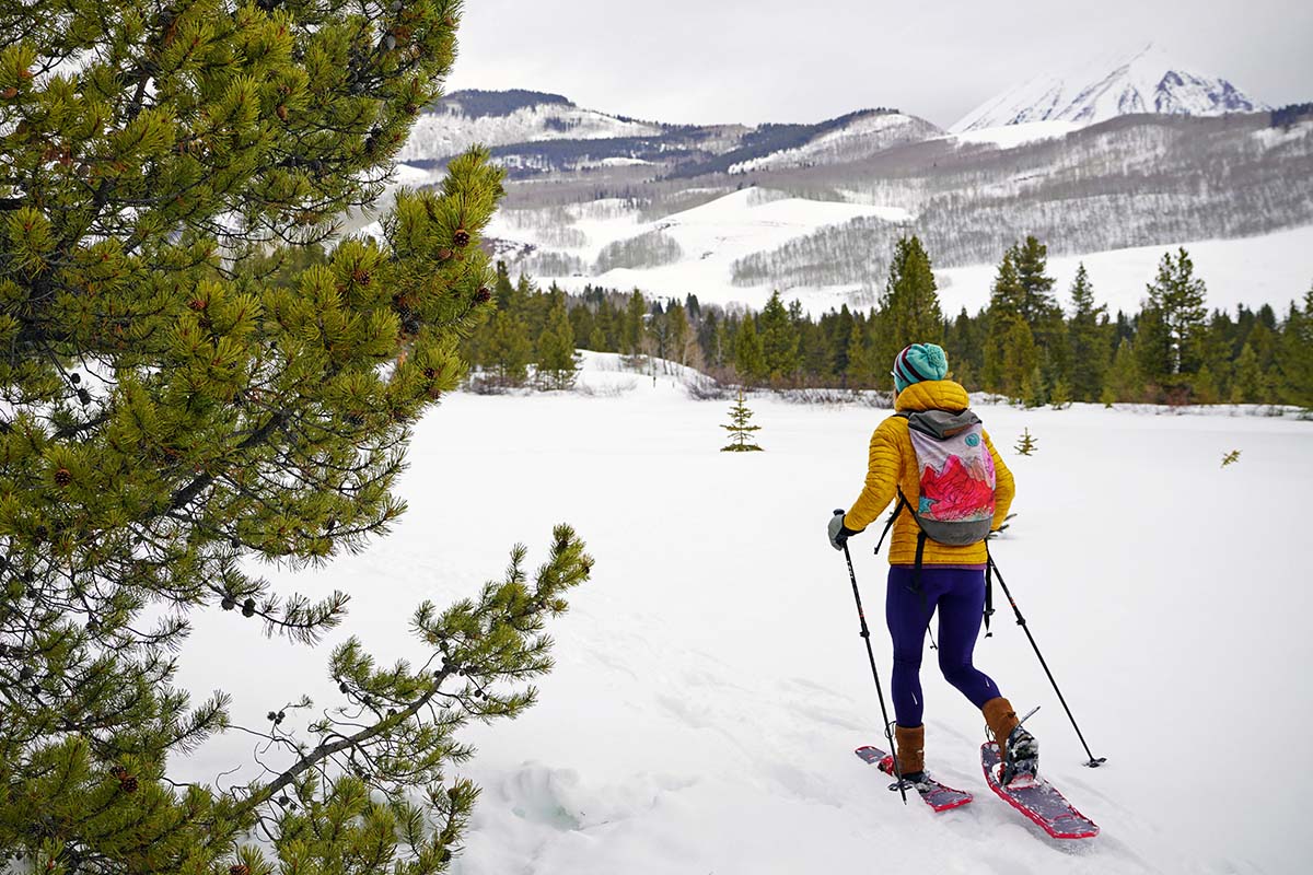 Snowshoeing in the UGG Adirondack III women's winter boot