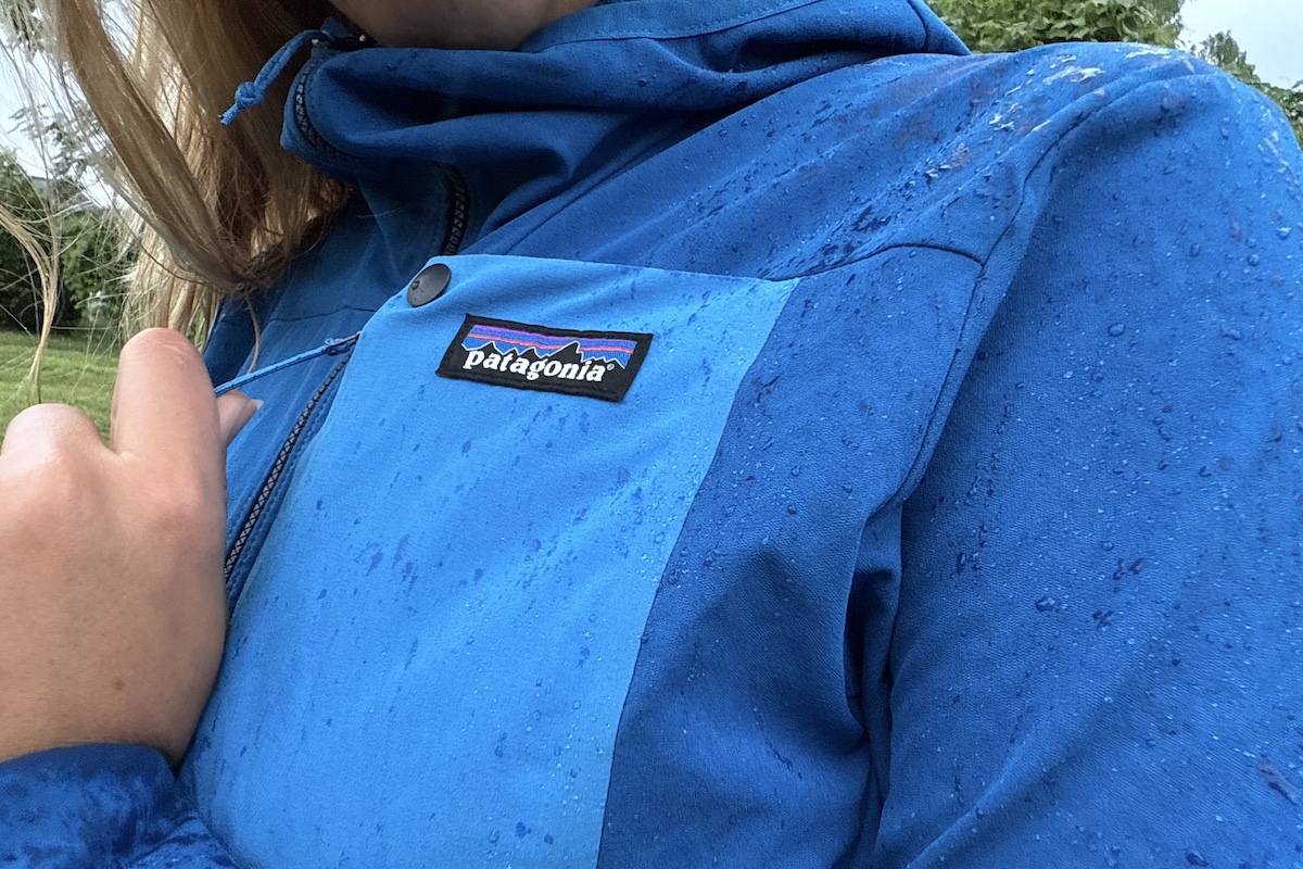 Patagonia R1 CrossStrata in the rain