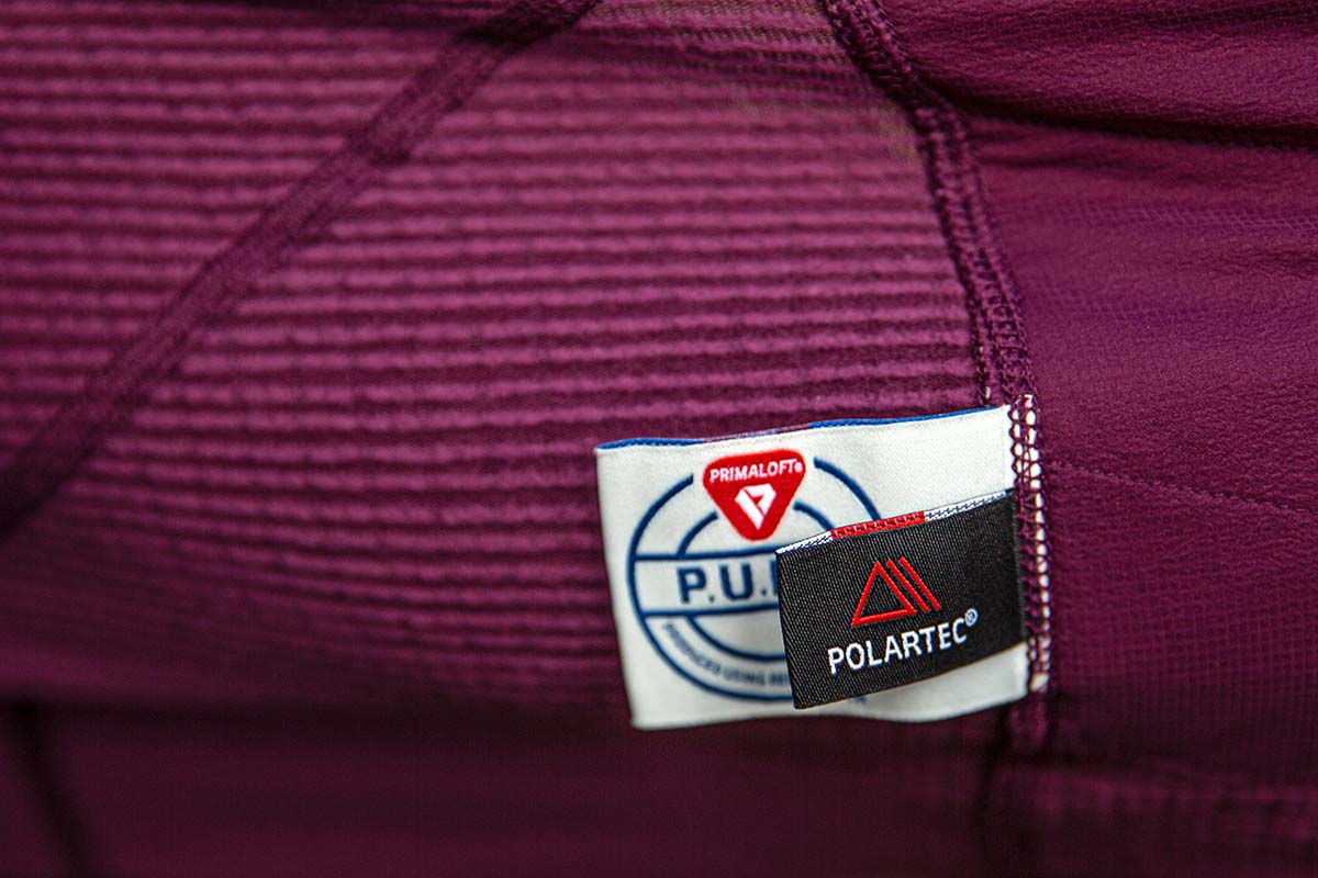 Women's fleece jackets (Polartec tag)