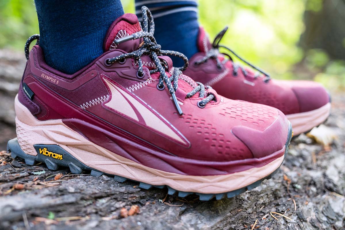 Altra Olympus 5 Hike Low GTX hiking shoe (detail shot)