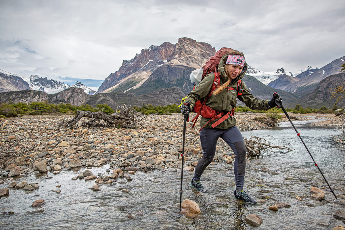 Arc'teryx Alpha AR (stream crossing in Patagonia)