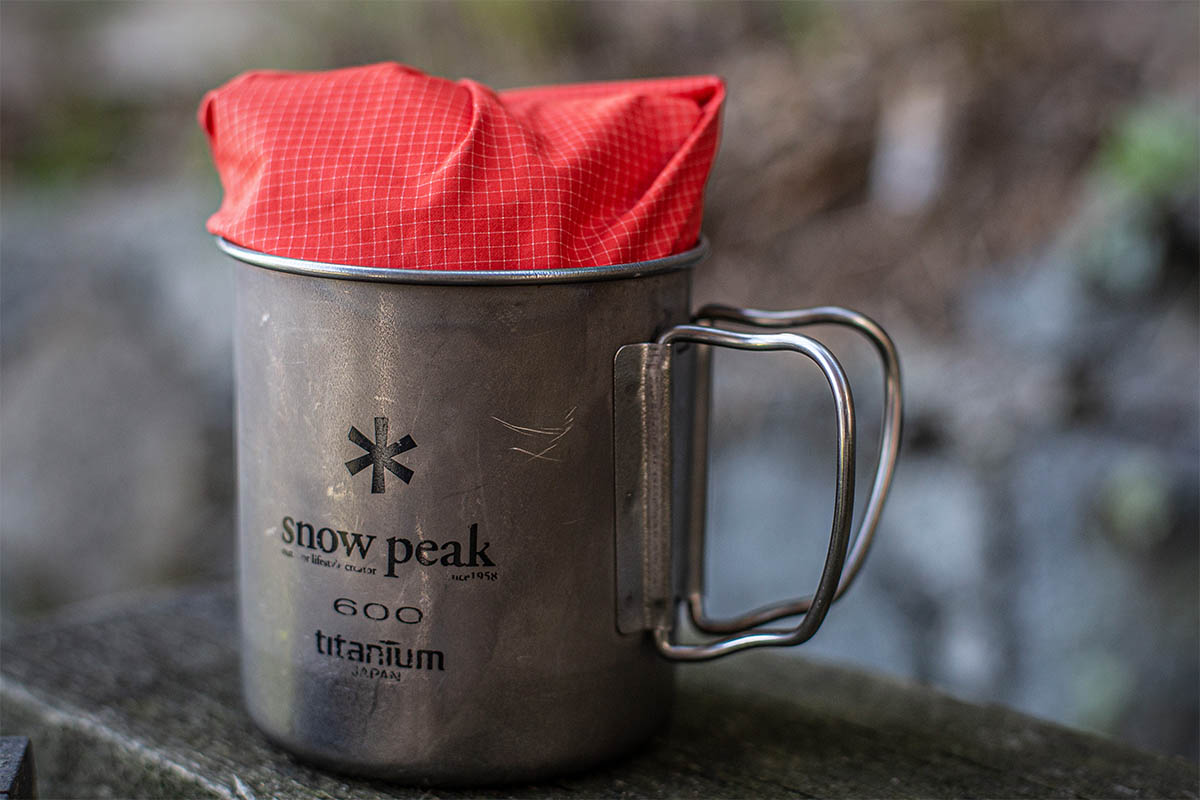 Arc'teryx Alpha SL Anorak (stuffed into Snow Peak mug)