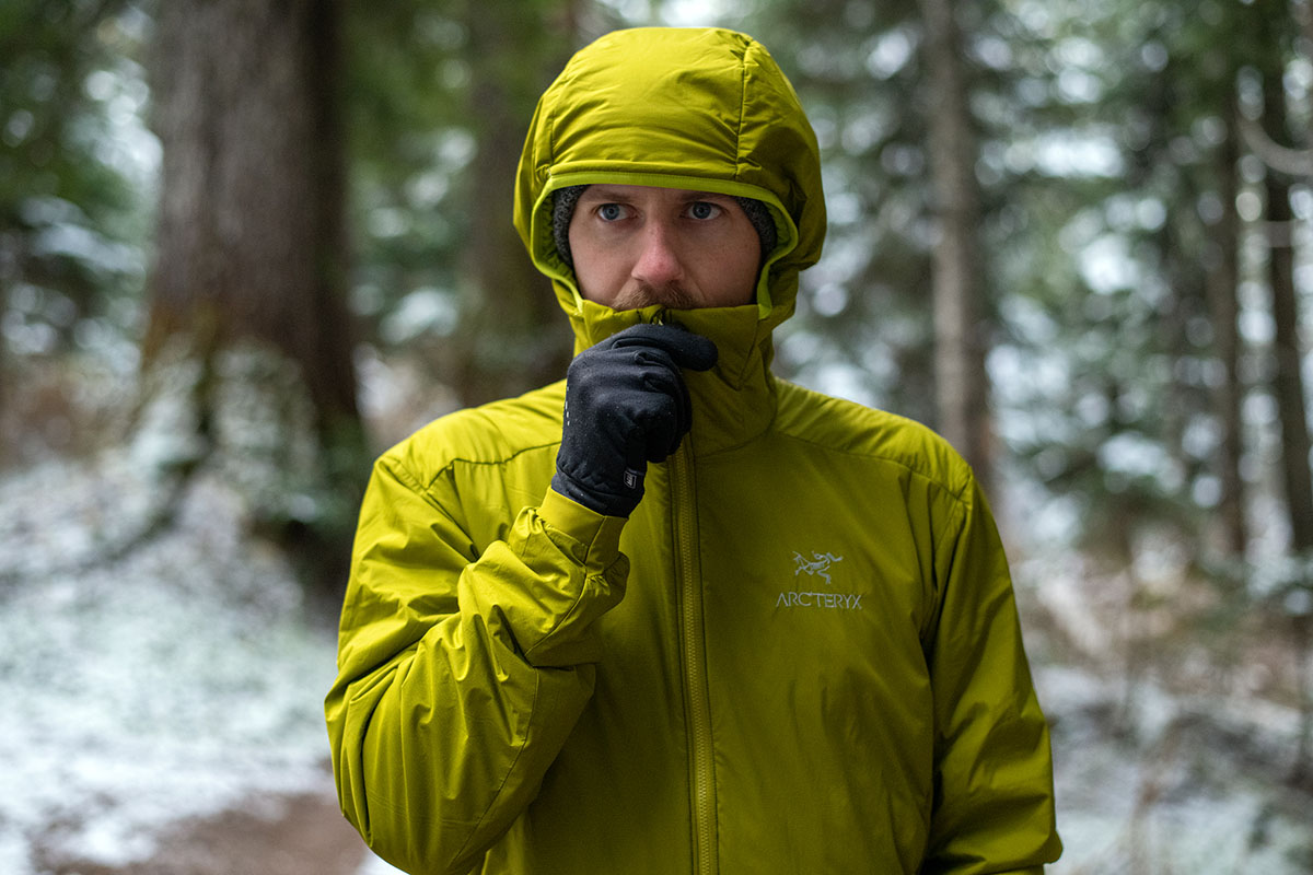 Arc'teryx Atom LT Hoody (with hood on)