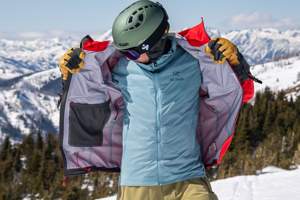 Arc'teryx Atom SL Hoody (layered under shell)