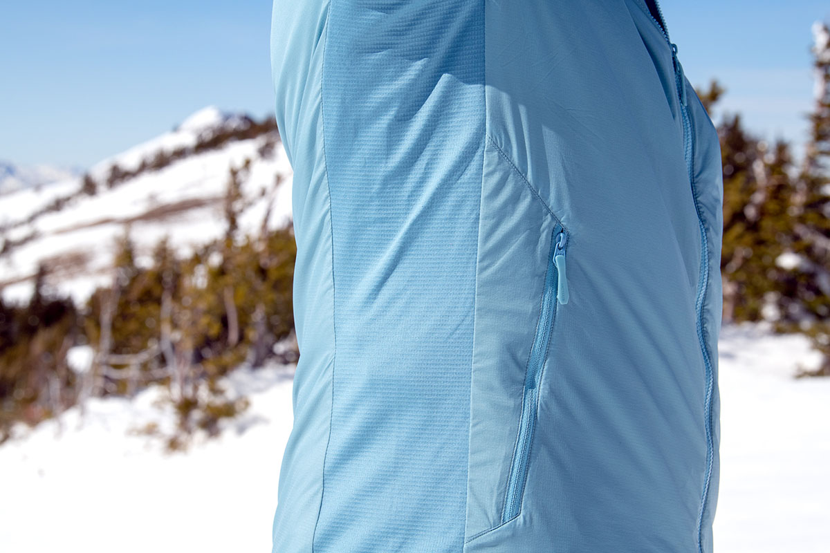 Arc'teryx Atom SL Hoody (side panel closeup)