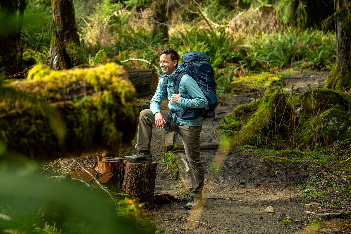 Arc'teryx Atom SL Hoody (standing in dense forest)