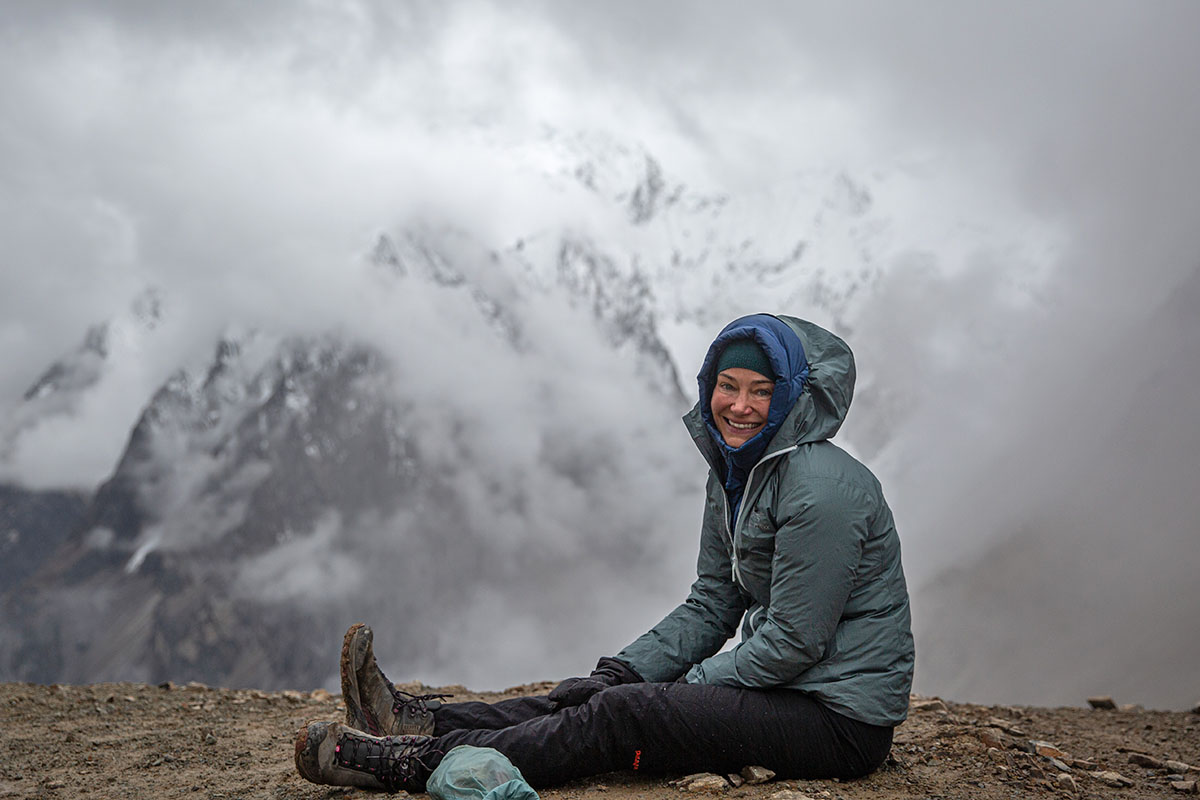 Arc'teryx Beta LT Hadron Jacket (smiling in mountains)