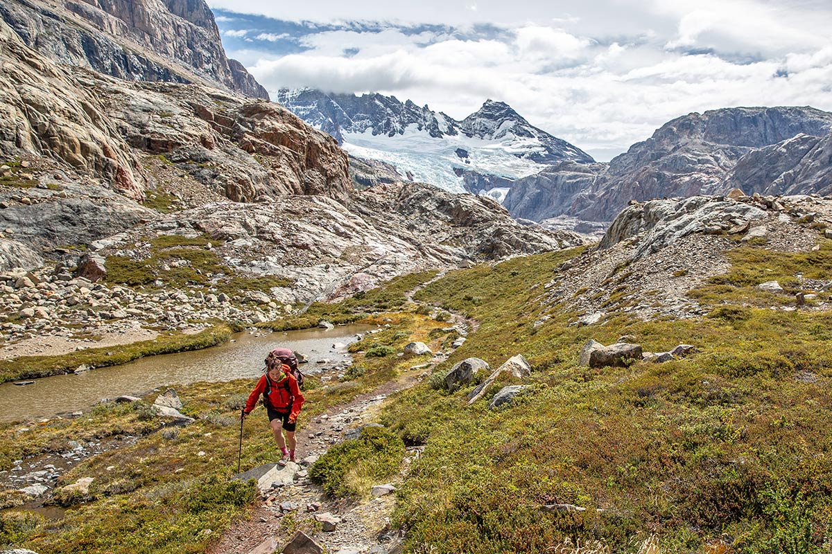 Arc'teryx Beta SV Jacket (hiking up a valley in Patagonia)