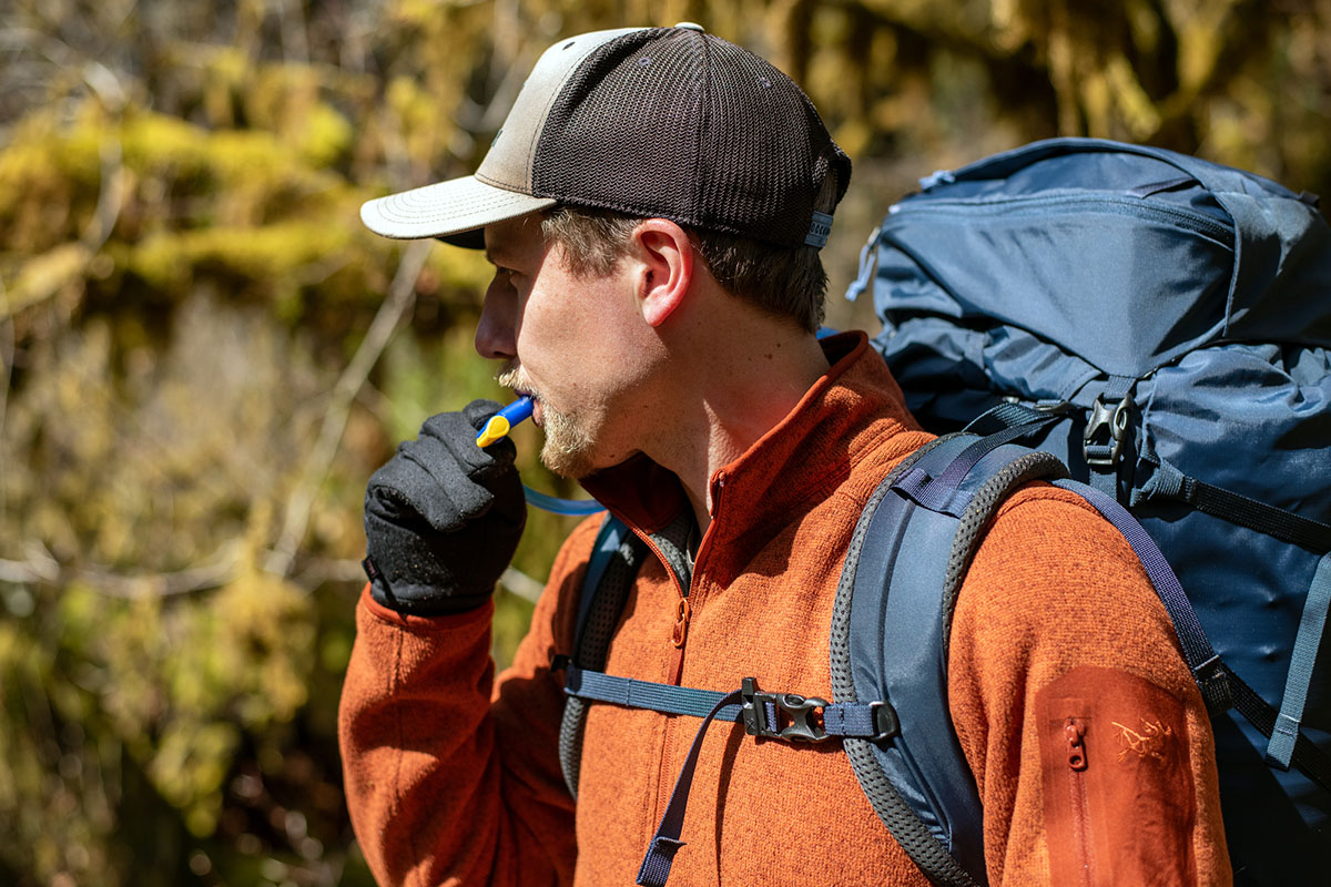 Arc'teryx Covert Cardigan (closeup of collar)