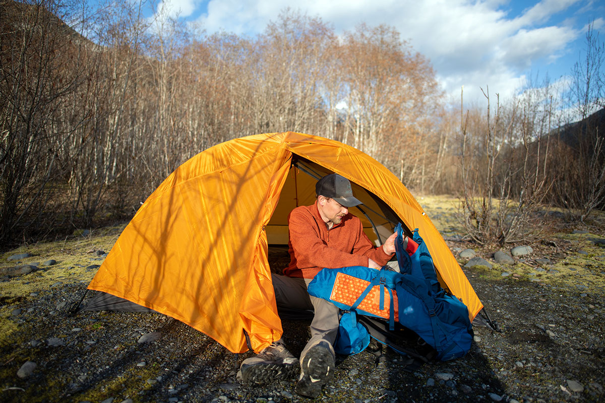 Arc'teryx Covert Cardigan (packing up at camp)