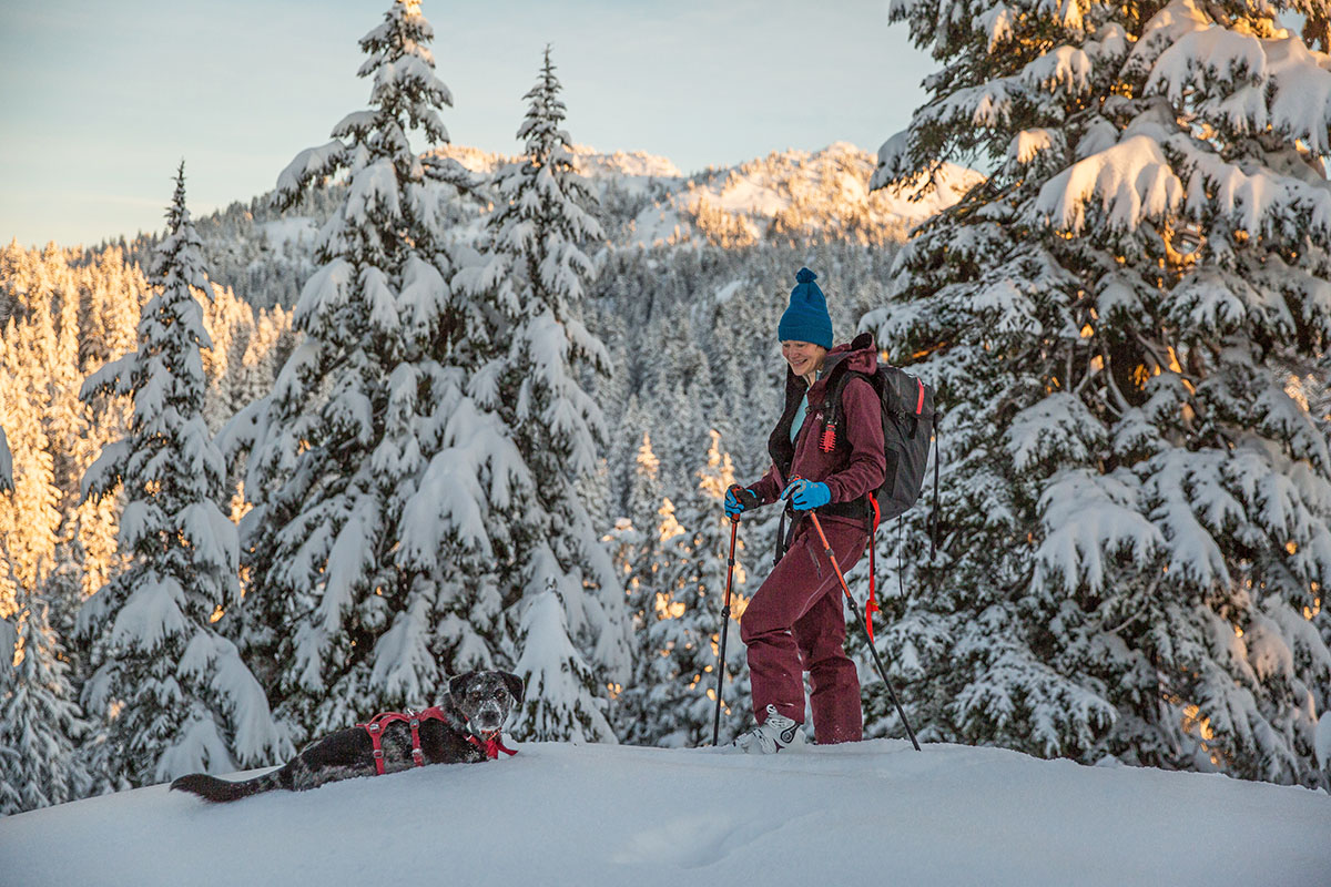 Arc'teryx Gamma MX Hoody (smiling in snow)