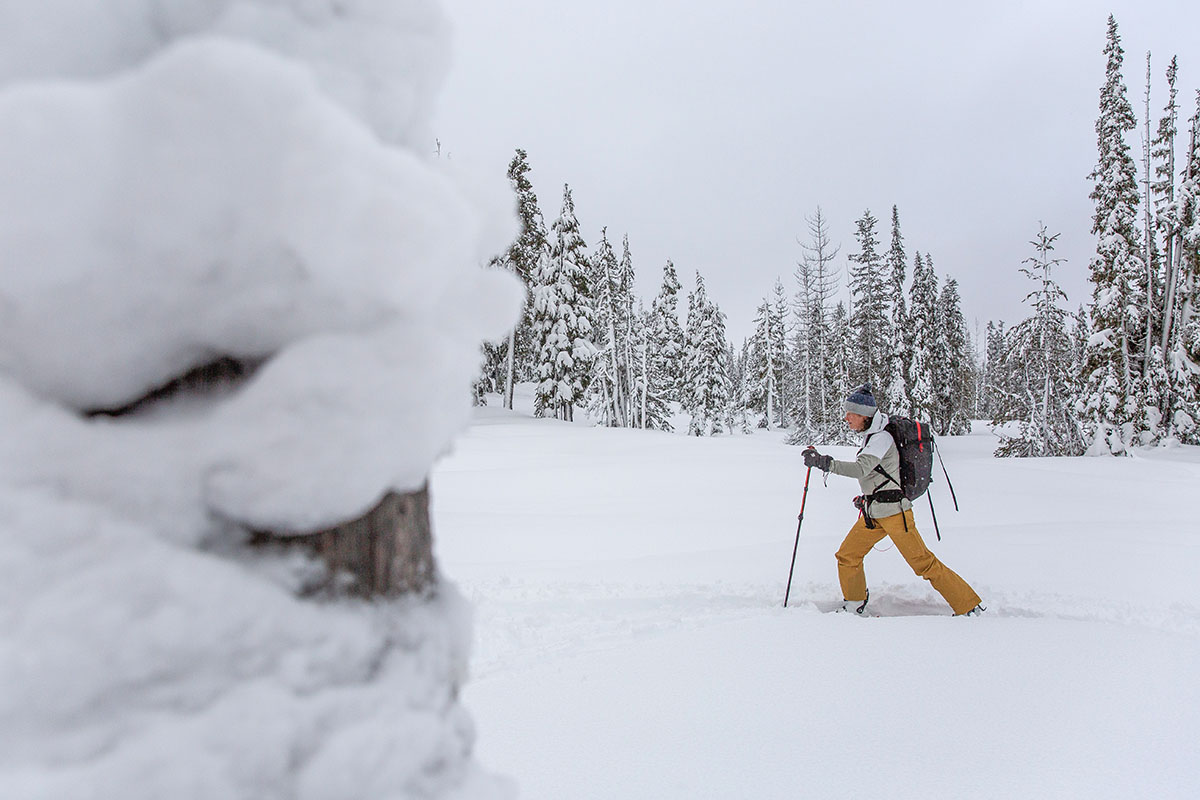 Arc'teryx Proton Hybrid Hoody (skinning in deep snow)