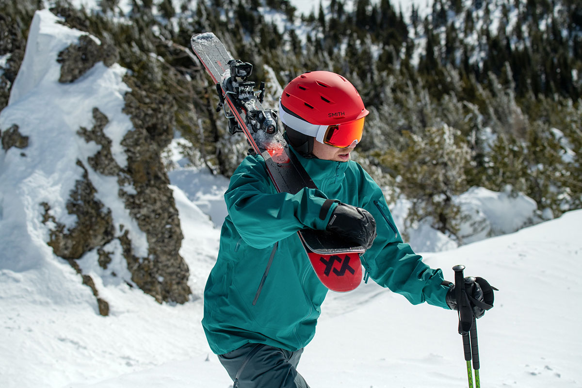 Arc'teryx Sabre AR ski jacket (hiking uphill)