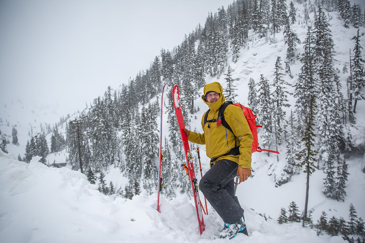 Arc'teryx Sabre Pant (standing in deep snow)