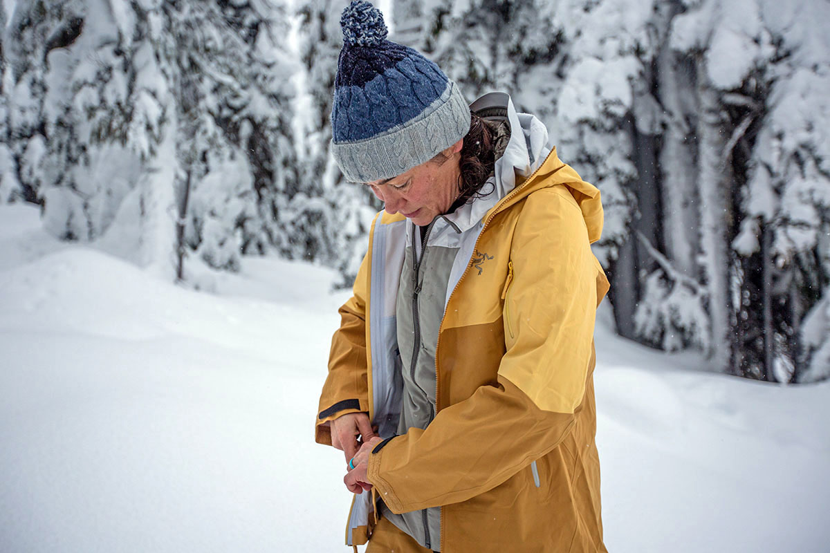 Arc'teryx Sentinel Jacket (standing in snowy backcountry)