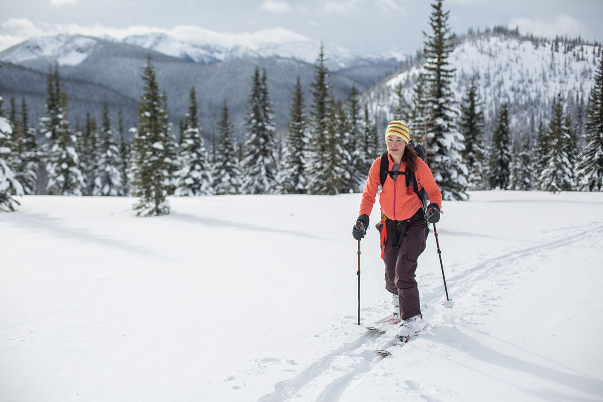 Arc'teryx Sentinel LT Bib (skinning in deep powder)