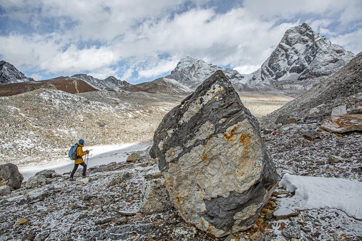 Arc'teryx Zeta AR Jacket (trekking through snowy mountains)