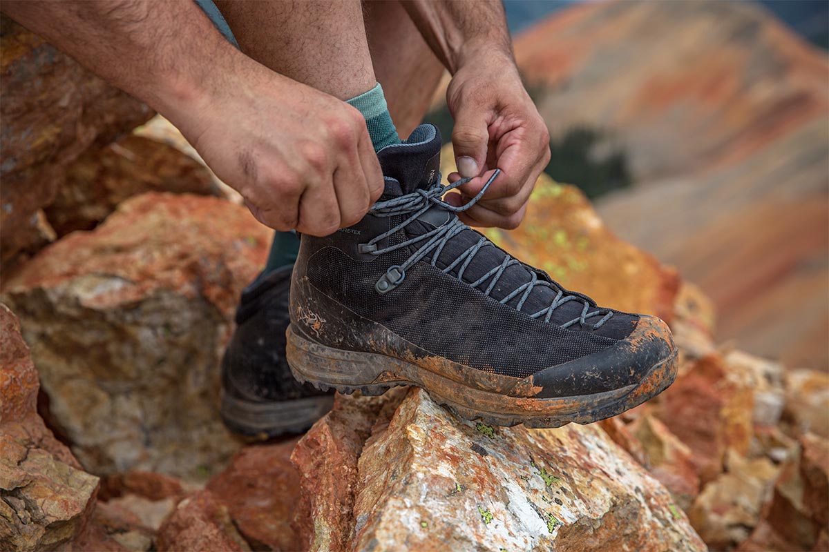 Arc'teryx Acrux TR hiking boot (lacing up)