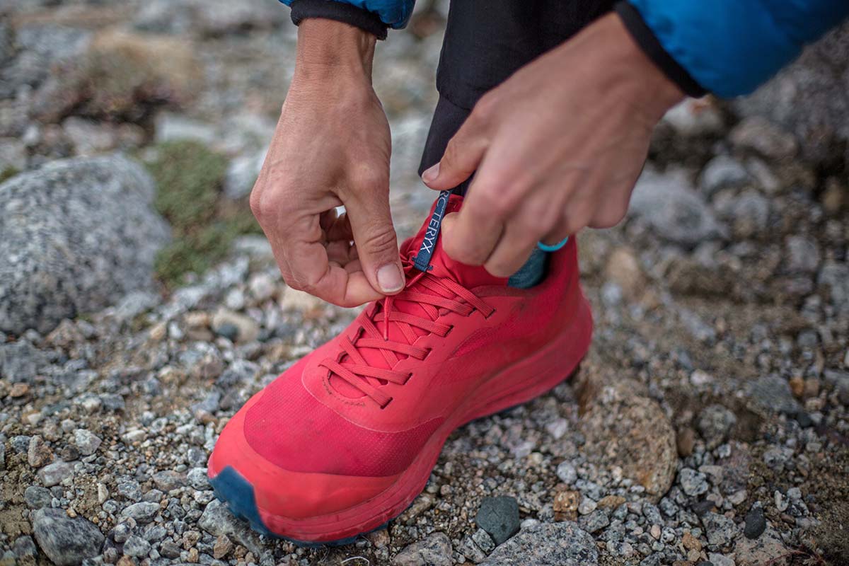 Arc'teryx Norvan LD trail running shoe (lacing 2)