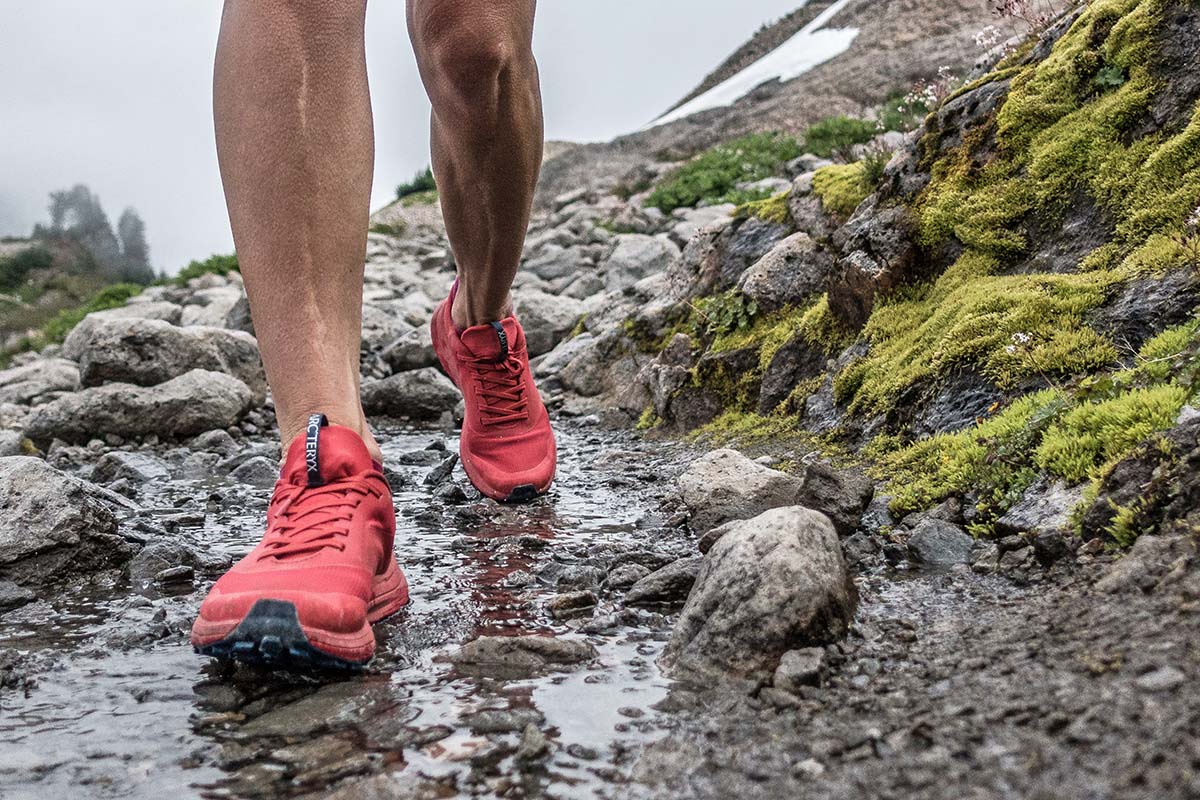 Arc'teryx Norvan LD trail running shoe (wet)