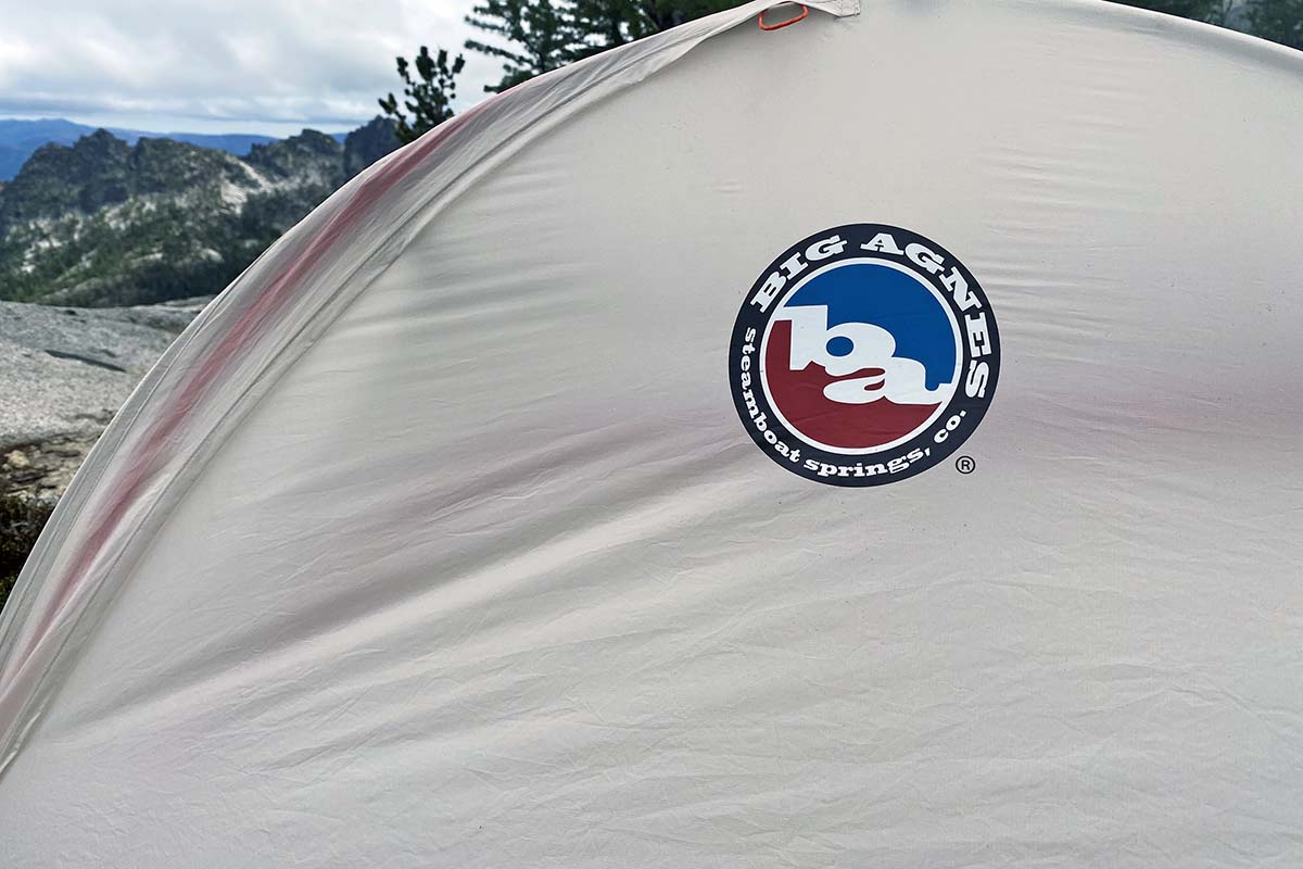 Big Agnes Fly Creek HV UL2 Solution Dye backpacking tent (logo)