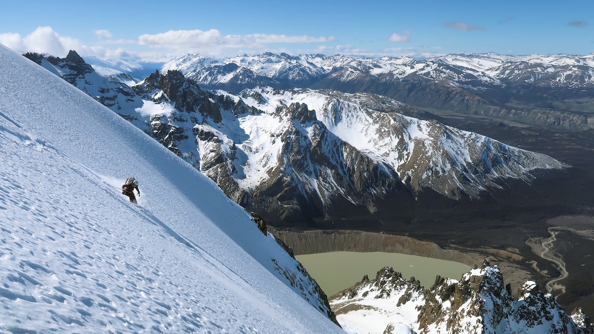Black Crows Camox Freebird backcountry ski (skiing off top)