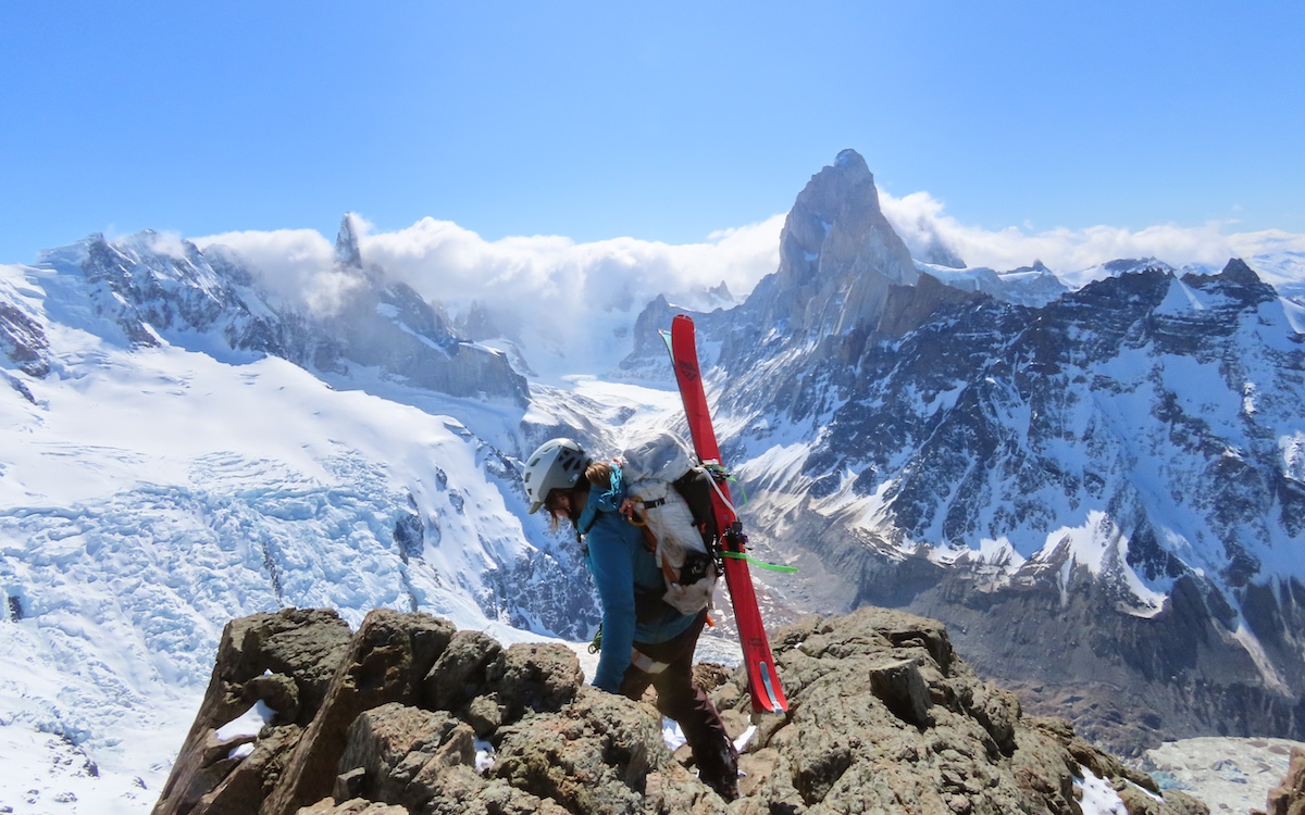 Black Crows Camox Freebird backcountry ski (walking on summit)