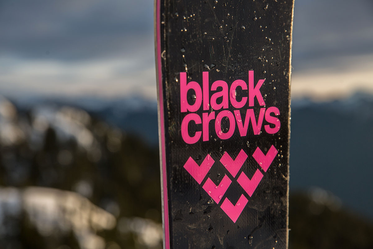 Black Crows Corvus skis (Black Crows logo)
