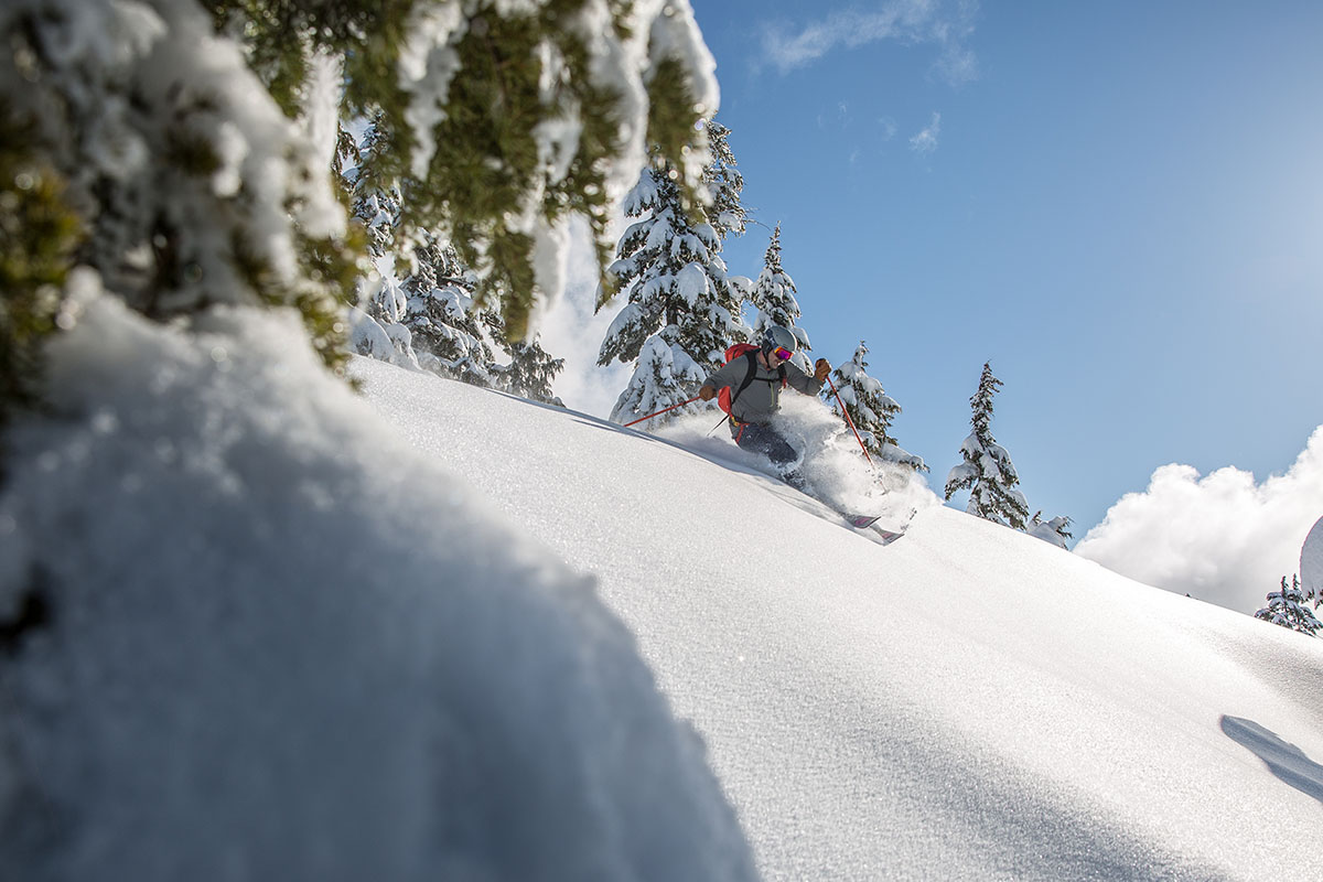 Black Crows Corvus skis (powder spray)