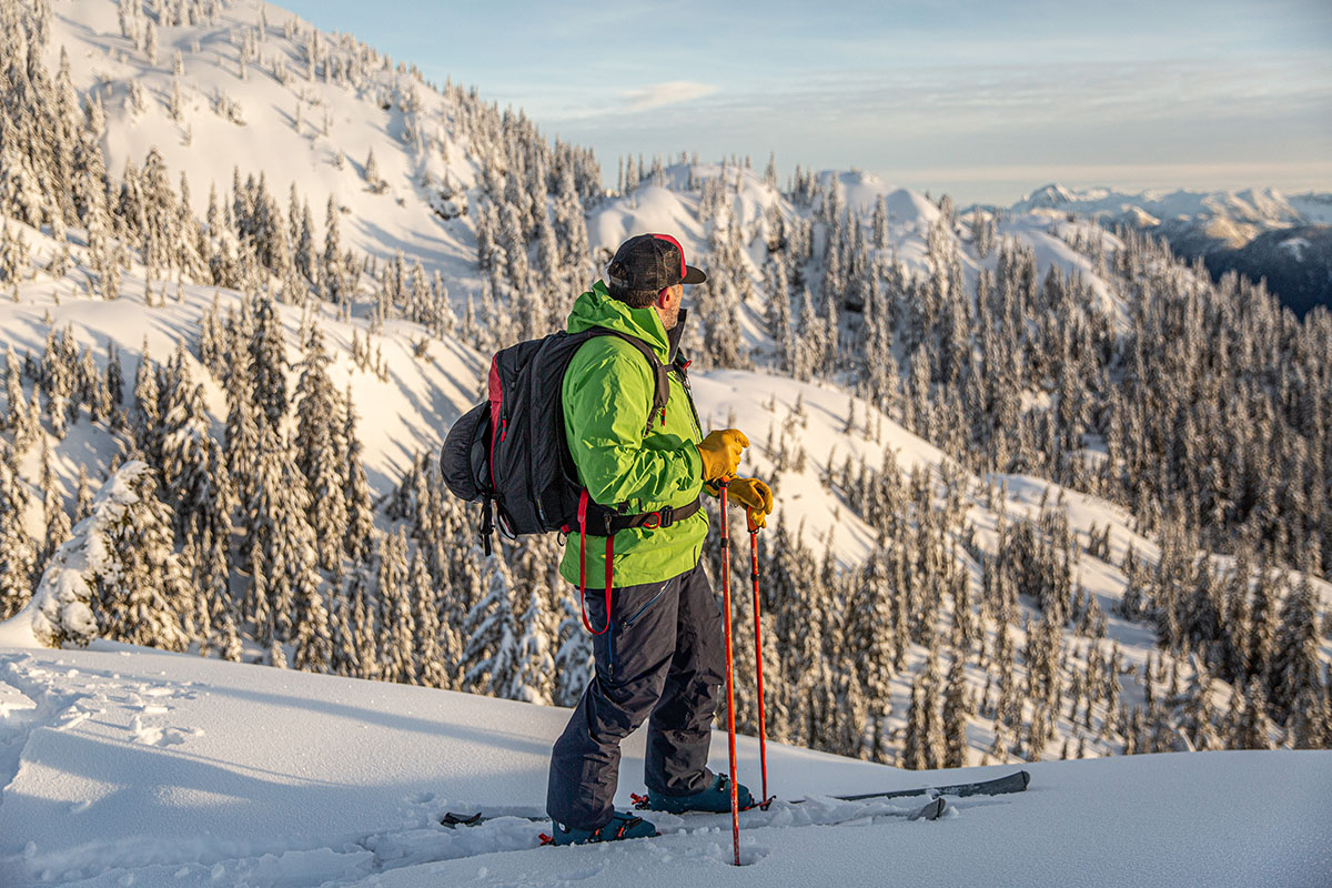 Black Diamond JetForce Pro 25 (side view of pack in backcountry)