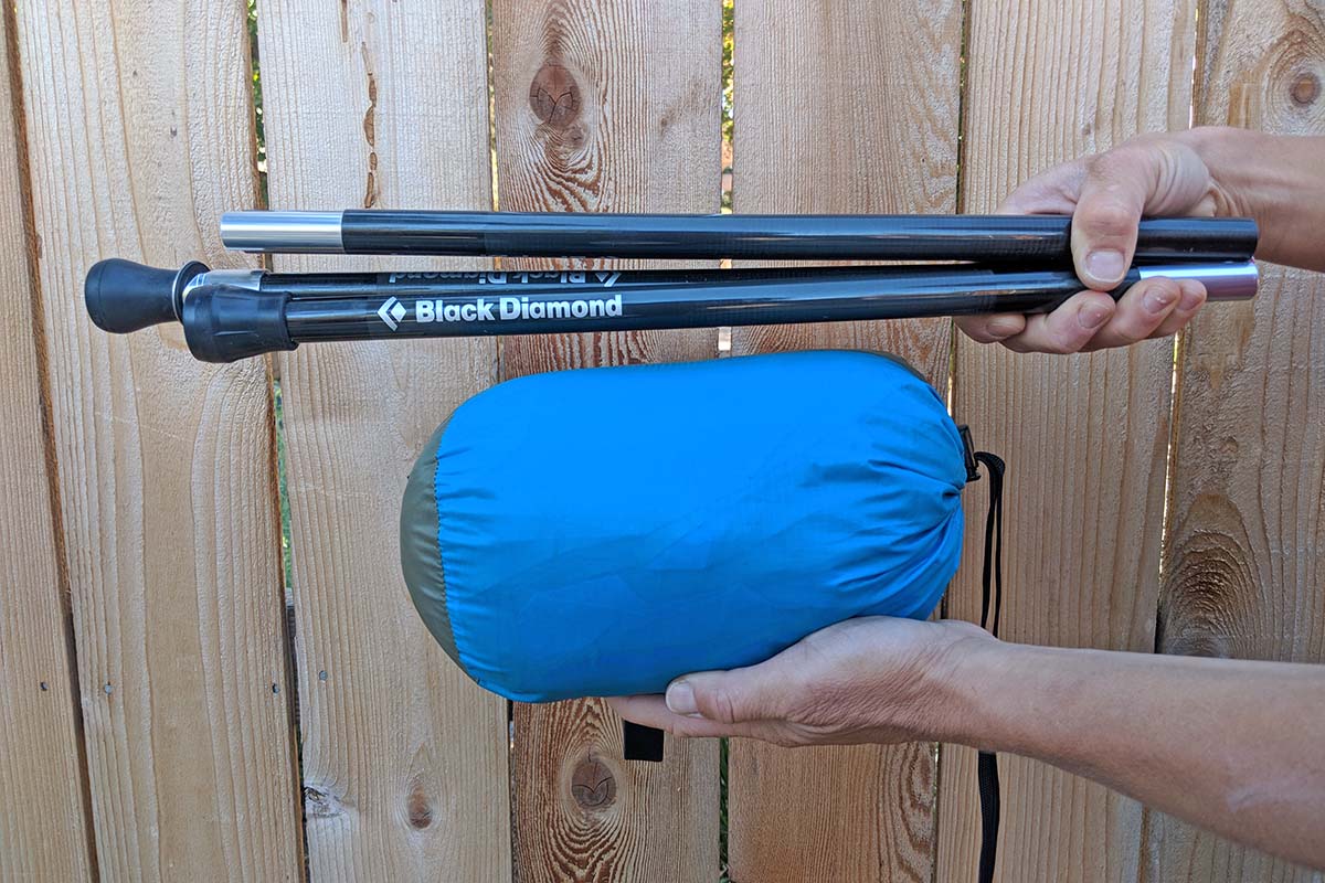 Black Diamond Mega Light (packed size)