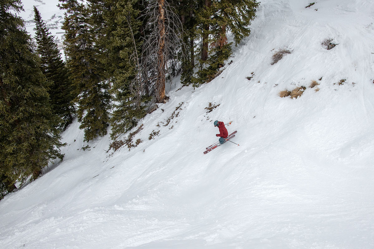 Blizard Brahma 88 all-mountain ski (wide shot skiing)