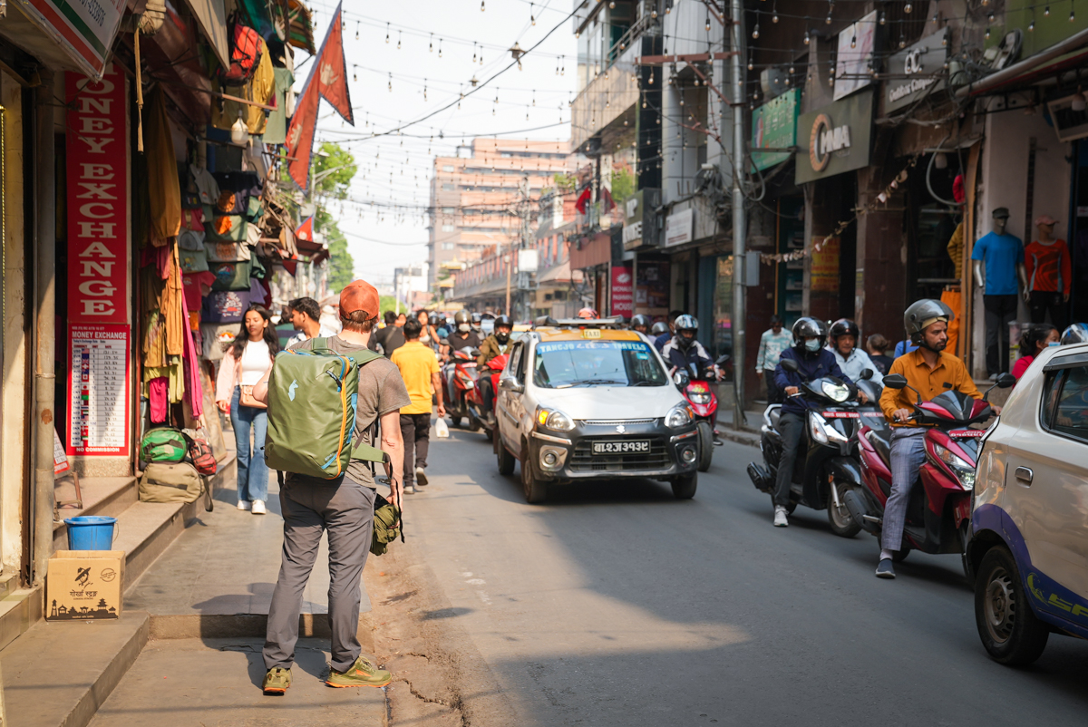 Bluffworks Envoy Lightweight Travel Pants Review (traveling in Kathmandu)