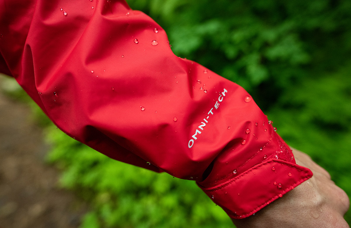 columbia omni tech rain jacket