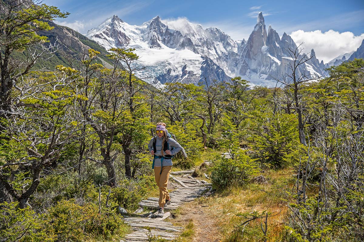 Danner Trail 2650 Campo GTX (hiking a boardwalk trail in Patagonia)