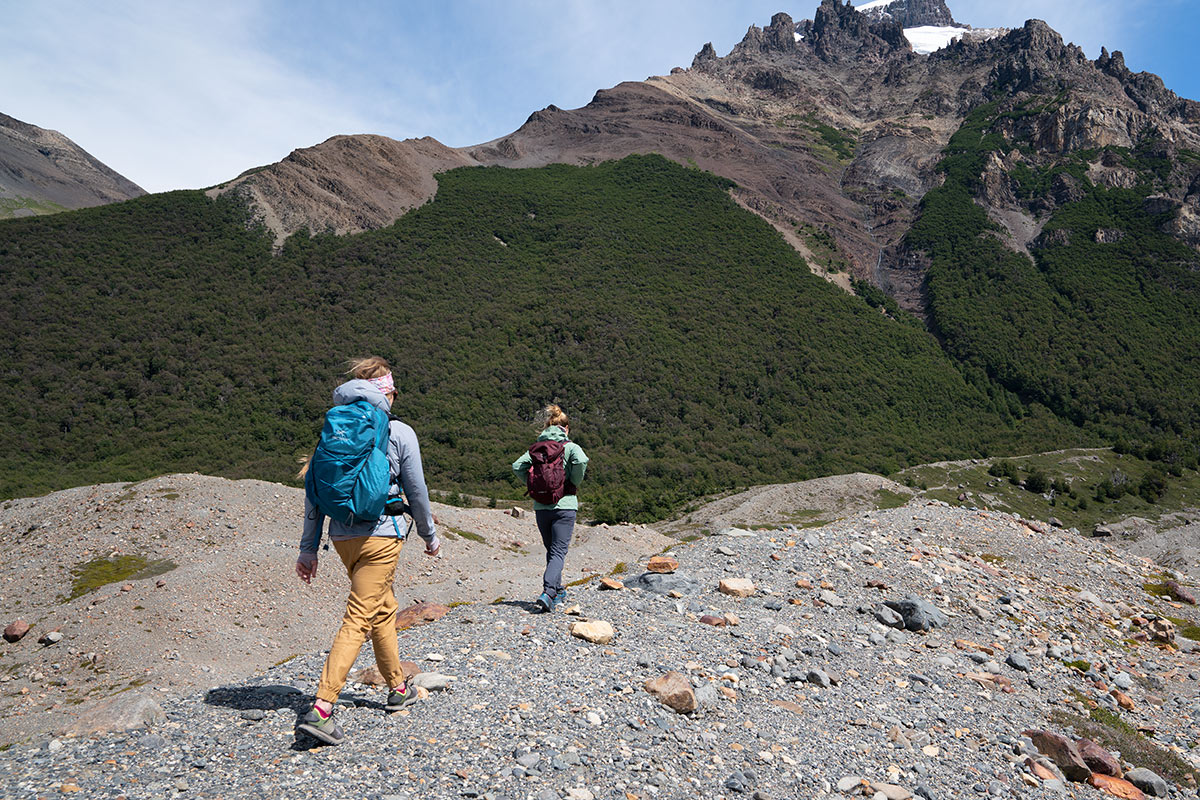 Danner Trail 2650 Campo GTX (hiking a rocky trail in Patagonia)