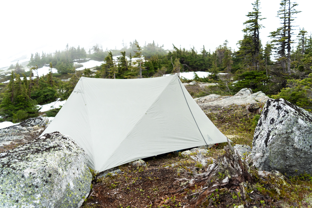 Durston X-Mid 2 (pitched next to rocks)